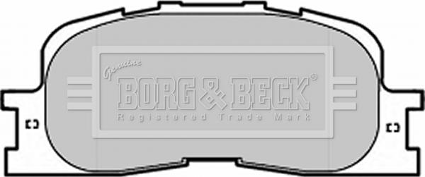 Borg & Beck BBP1952 - Гальмівні колодки, дискові гальма avtolavka.club