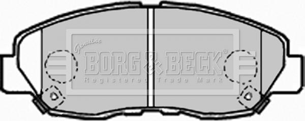 Borg & Beck BBP1962 - Гальмівні колодки, дискові гальма avtolavka.club
