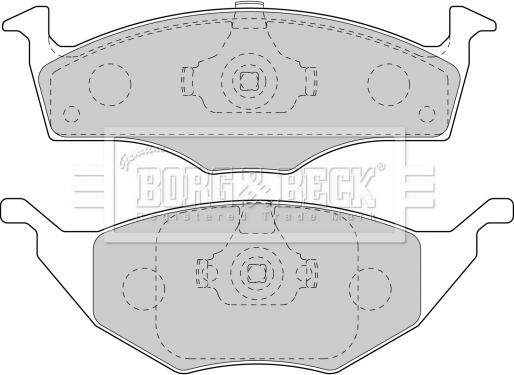 Borg & Beck BBP1904 - Гальмівні колодки, дискові гальма avtolavka.club