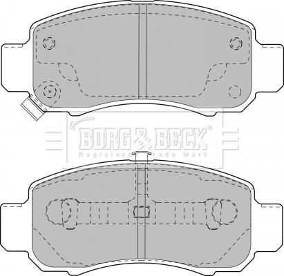 Borg & Beck BBP1906 - Гальмівні колодки, дискові гальма avtolavka.club