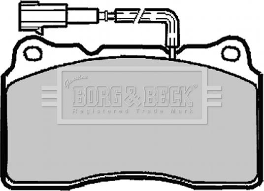 Borg & Beck BBP1918 - Гальмівні колодки, дискові гальма avtolavka.club