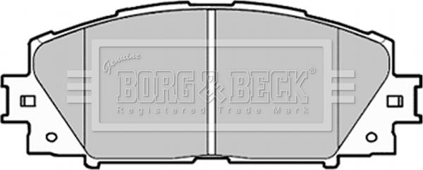 Borg & Beck BBP1987 - Гальмівні колодки, дискові гальма avtolavka.club