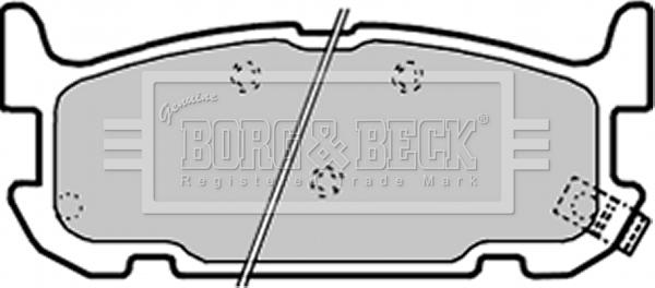 Borg & Beck BBP1936 - Гальмівні колодки, дискові гальма avtolavka.club