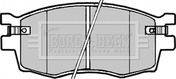 Borg & Beck BBP1923 - Гальмівні колодки, дискові гальма avtolavka.club