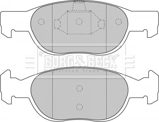 Borg & Beck BBP1499 - Гальмівні колодки, дискові гальма avtolavka.club