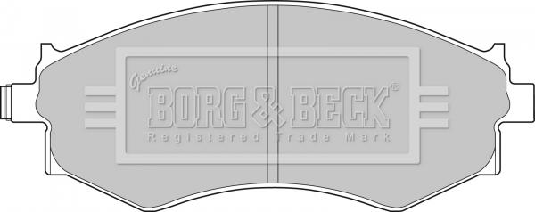 Borg & Beck BBP1494 - Гальмівні колодки, дискові гальма avtolavka.club