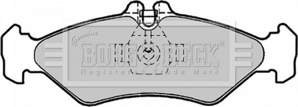 Borg & Beck BBP1491 - Гальмівні колодки, дискові гальма avtolavka.club