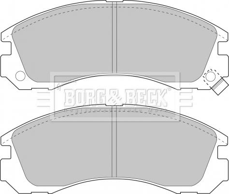 Borg & Beck BBP1449 - Гальмівні колодки, дискові гальма avtolavka.club