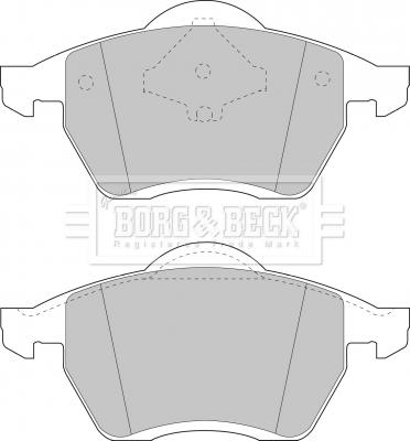 Borg & Beck BBP1446 - Гальмівні колодки, дискові гальма avtolavka.club