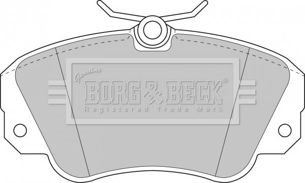 Borg & Beck BBP1448 - Гальмівні колодки, дискові гальма avtolavka.club