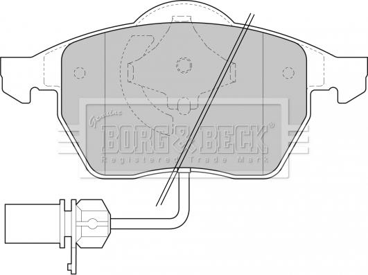 Borg & Beck BBP1447 - Гальмівні колодки, дискові гальма avtolavka.club