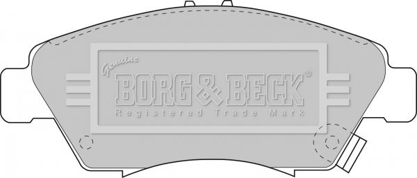 Borg & Beck BBP1457 - Гальмівні колодки, дискові гальма avtolavka.club