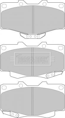 Borg & Beck BBP1469 - Гальмівні колодки, дискові гальма avtolavka.club