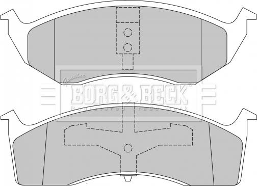 Borg & Beck BBP1465 - Гальмівні колодки, дискові гальма avtolavka.club