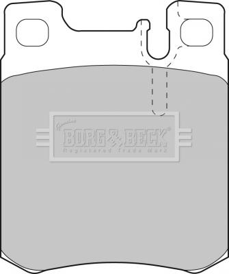 Borg & Beck BBP1462 - Гальмівні колодки, дискові гальма avtolavka.club