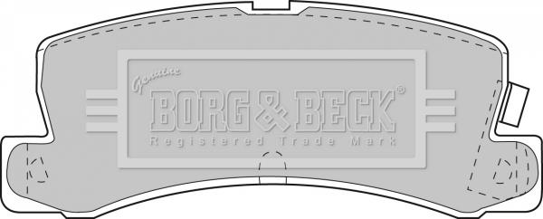 Borg & Beck BBP1405 - Гальмівні колодки, дискові гальма avtolavka.club