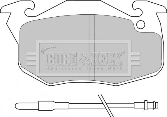 Borg & Beck BBP1414 - Гальмівні колодки, дискові гальма avtolavka.club