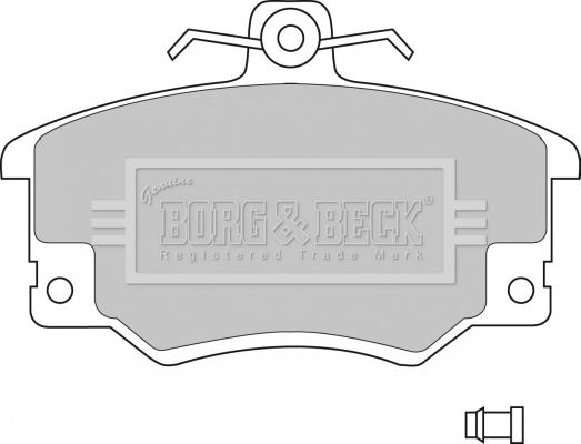 Borg & Beck BBP1410 - Гальмівні колодки, дискові гальма avtolavka.club