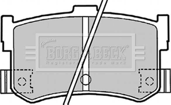 Borg & Beck BBP1413 - Гальмівні колодки, дискові гальма avtolavka.club