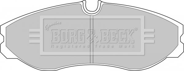 Borg & Beck BBP1436 - Гальмівні колодки, дискові гальма avtolavka.club