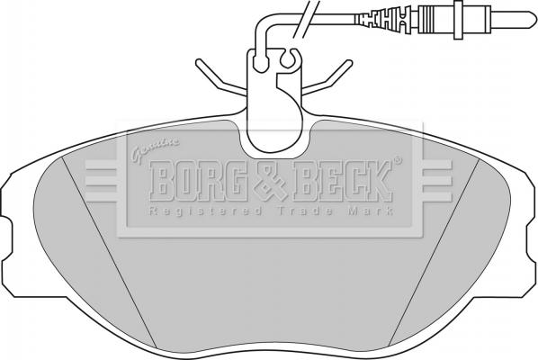 Borg & Beck BBP1438 - Гальмівні колодки, дискові гальма avtolavka.club