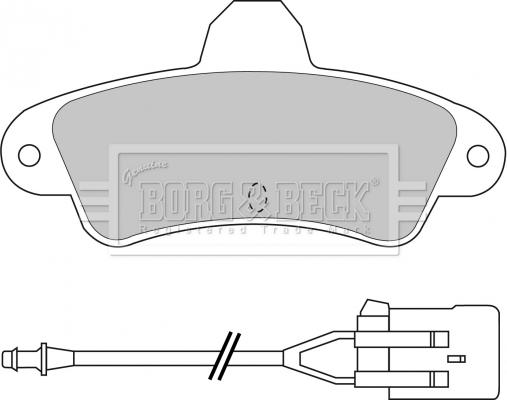 Borg & Beck BBP1437 - Гальмівні колодки, дискові гальма avtolavka.club