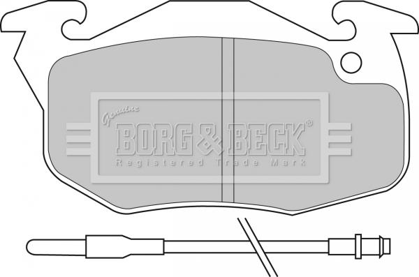 Borg & Beck BBP1425 - Гальмівні колодки, дискові гальма avtolavka.club