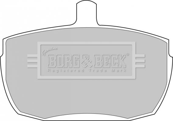 Borg & Beck BBP1422 - Гальмівні колодки, дискові гальма avtolavka.club