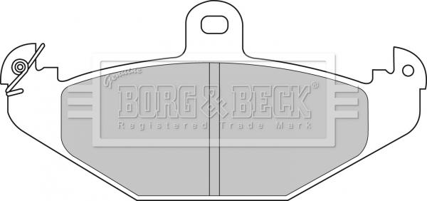 Borg & Beck BBP1478 - Гальмівні колодки, дискові гальма avtolavka.club