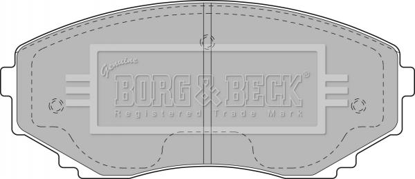 Borg & Beck BBP1472 - Гальмівні колодки, дискові гальма avtolavka.club