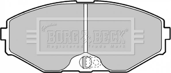 Borg & Beck BBP1598 - Гальмівні колодки, дискові гальма avtolavka.club