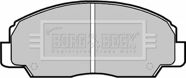 Borg & Beck BBP1592 - Гальмівні колодки, дискові гальма avtolavka.club
