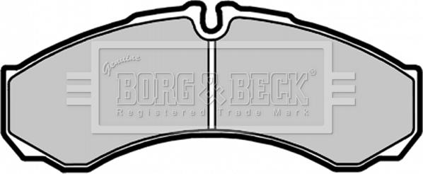 Borg & Beck BBP1554 - Гальмівні колодки, дискові гальма avtolavka.club