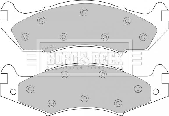 Borg & Beck BBP1566 - Гальмівні колодки, дискові гальма avtolavka.club