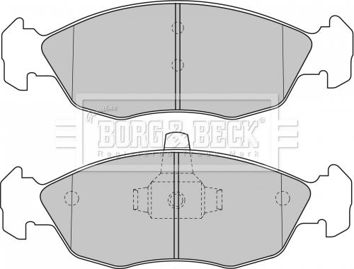 Borg & Beck BBP1505 - Гальмівні колодки, дискові гальма avtolavka.club