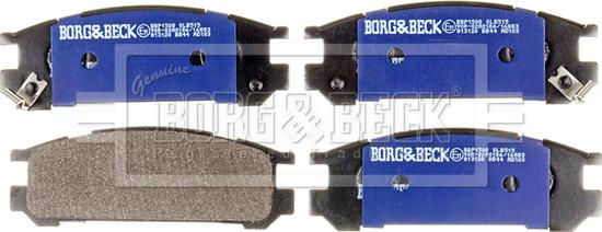 Borg & Beck BBP1508 - Гальмівні колодки, дискові гальма avtolavka.club
