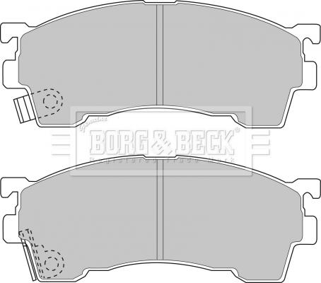 Borg & Beck BBP1516 - Гальмівні колодки, дискові гальма avtolavka.club