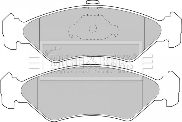 DJ Parts BP2552 - Гальмівні колодки, дискові гальма avtolavka.club