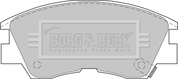 Borg & Beck BBP1511 - Гальмівні колодки, дискові гальма avtolavka.club
