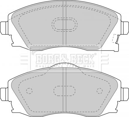Borg & Beck BBP1523 - Гальмівні колодки, дискові гальма avtolavka.club