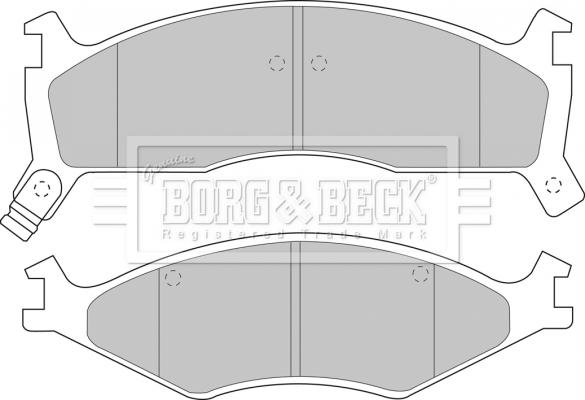 Borg & Beck BBP1573 - Гальмівні колодки, дискові гальма avtolavka.club