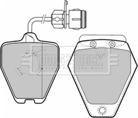 Borg & Beck BBP1577 - Гальмівні колодки, дискові гальма avtolavka.club