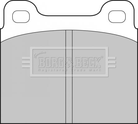 Borg & Beck BBP1698 - Гальмівні колодки, дискові гальма avtolavka.club