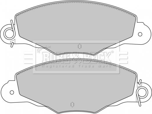 Borg & Beck BBP1648 - Гальмівні колодки, дискові гальма avtolavka.club