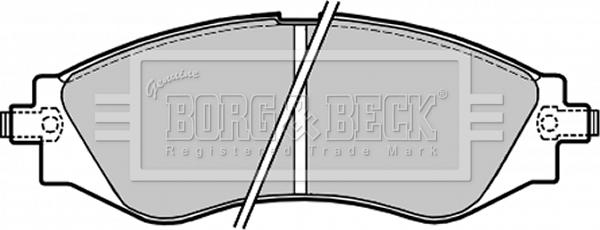 Borg & Beck BBP1642 - Гальмівні колодки, дискові гальма avtolavka.club