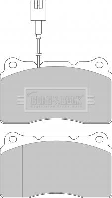 Borg & Beck BBP1655 - Гальмівні колодки, дискові гальма avtolavka.club