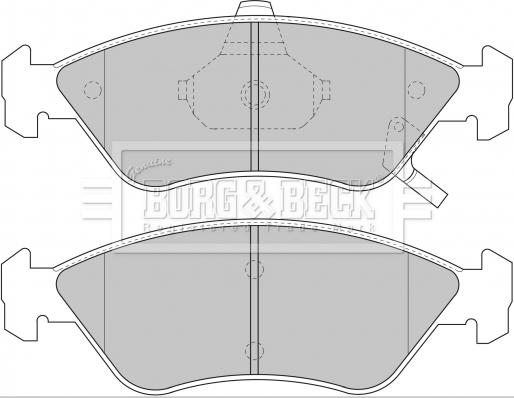 Borg & Beck BBP1661 - Гальмівні колодки, дискові гальма avtolavka.club