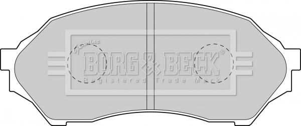 Borg & Beck BBP1663 - Гальмівні колодки, дискові гальма avtolavka.club