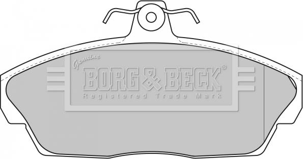 Borg & Beck BBP1662 - Гальмівні колодки, дискові гальма avtolavka.club