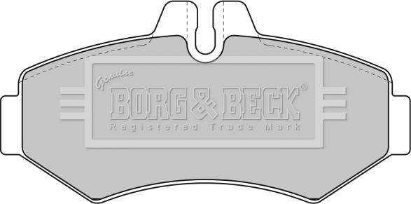 Borg & Beck BBP1667 - Гальмівні колодки, дискові гальма avtolavka.club